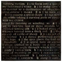 DICTIONARY CARVING TWIST